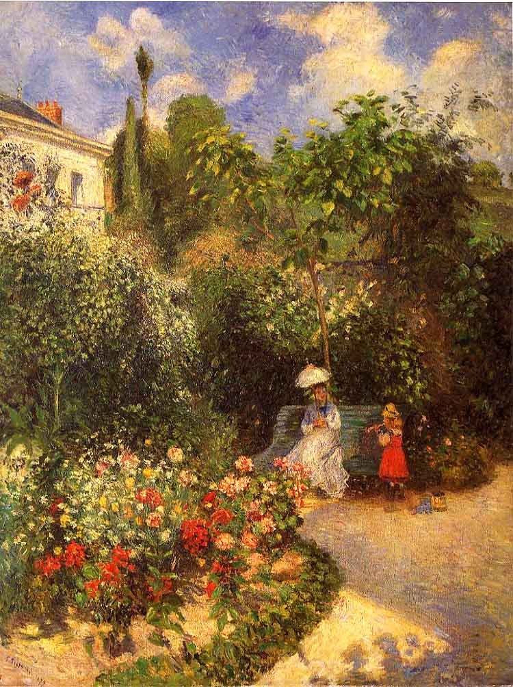 Camille Pissarro The garden at Pontoise 1877